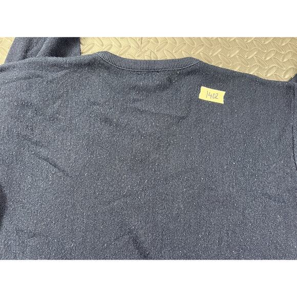 VINTAGE Izod Lacoste Sweater Adult Extra Large Blue Knit Golf Golfing Casual Men - Picture 12 of 12